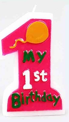 נר מס 1 ענק ורוד