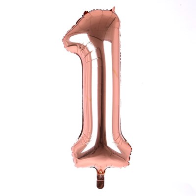 בלון מס 1 רוז גולד